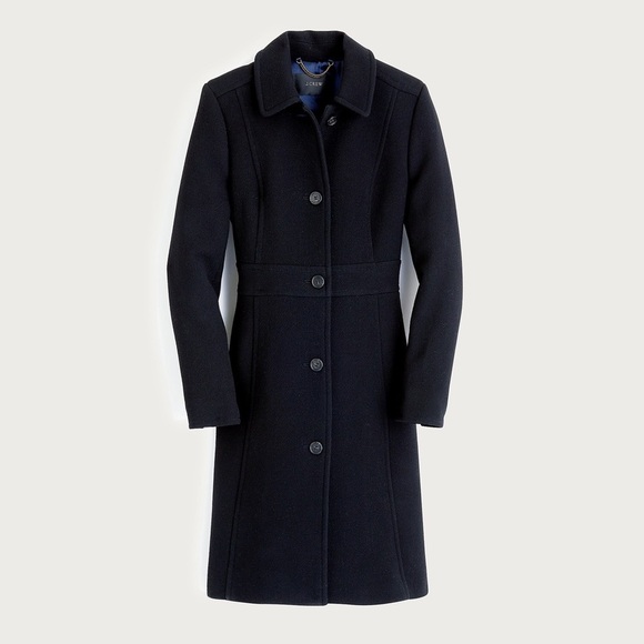 J Crew • Classic Lady Day Coat in Italian double-cloth wool Thinsulate® black - Picture 3 of 13